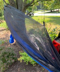 Oak Creek Lost Valley Camping Hammock. Bundle Includes Mosquito Net, Rain Fly, Tree Straps, Compression Sack. Weighs Four Pounds, Perfect for Camping. Lightweight Nylon Single Hammock. 53 81nosLFZDLL