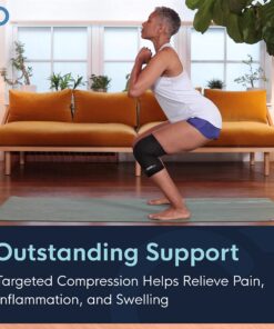 Copper Compression Knee Brace for Knee Pain - Copper Infused Knee Stabilizer Orthopedic Brace - Meniscus Tear, ACL, MCL, Arthritis, Joint Pain Relief, Running, Sports, Hiking. Fit for Men & Women. Original 2X-Large (Pack of 1) 12 81np4e918LL 1