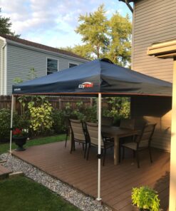 EzyFast Patented Umbrella Structure Instant Beach Canopy Shelter, Portable Straight Leg Pop Up Shade Tent with Wheeled Carry Bag (12'x12', Ensign Blue) 12'x12' 21 81npHDwqOKL