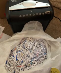 Aurora AU875XA Paper and Credit Card Shredder with 3.7-Gallon Wastebasket, 8-Sheet Cross-Cut with Basket 8-Sheet Crosscut 27 81nqLxPavgL