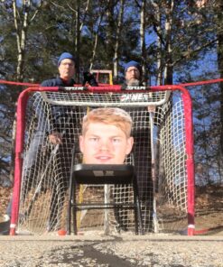 Mylec Easy Assemble Steel Hockey Goal for Indoor + Outdoor - 52” x 43” x 28” - 17 pounds - Light + Portable 27 81nqRHy tL