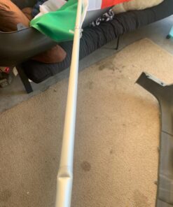 Front Line Flags Flag Pole: 6' Ft Silver Aluminum Flagpole | Spinning and Tangle-Free | Heavy Duty | Wind Resistant and Rust Free Silver Wall Mount Flag Pole P/N FL6S 6ft Silver (Pole Only) 27 81nqnujZJaL