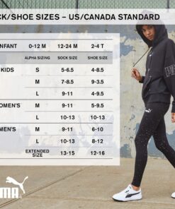 PUMA Women's 6 Pack Runner Socks White Multi 9-11 15 81nr1jF5y5L