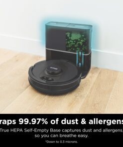 Shark AV2501S AI Ultra Robot Vacuum, with Matrix Clean, Home Mapping, 30-Day Capacity HEPA Bagless Self Empty Base, Perfect for Pet Hair, Wifi, Dark Grey 30 Day Capacity 30 81nr9euHWXL