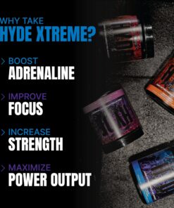 PROSUPPS® Mr. Hyde® Xtreme Pre-Workout Powder Energy Drink - Intense Sustained Energy, Pumps & Focus with Beta Alanine, Creatine & Nitrosigine, (30 Servings, Blue Razz Blitz) 19 81nrqMbRWGL