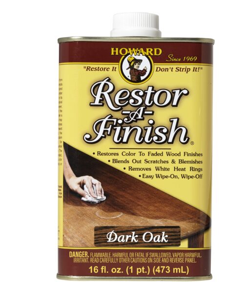 Howard Products RF7016 RF3016 Restor-A-Finish, 16 oz, Dark Oak