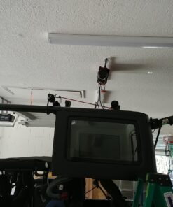 Happybuy 440 lbs Lift Electric Hoist, 110V Electric Winch with Zinc-Plated Steel Wire, 39.4 ft Lifting Garage Lift Hoist with 14ft Remote Control for Garage, Factories, Warehouses,Verandahs 440LBS 34 81nsnR7LKiL