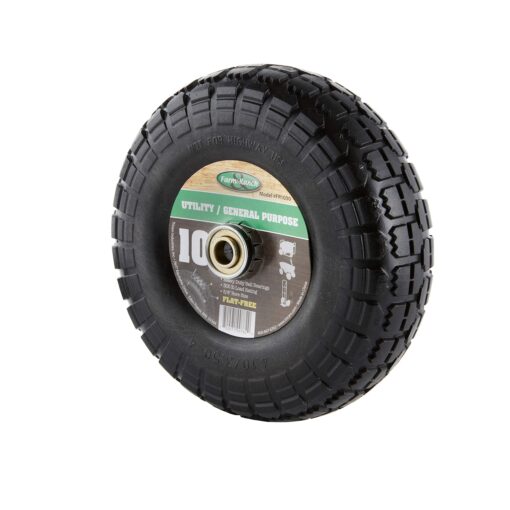 Farm & Ranch FR1030 10-Inch No-Flat Replacement Turf Tire for Hand Trucks and Utility Carts