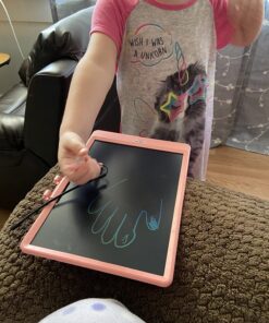 KOKODI LCD Writing Tablet, 10 Inch Colorful Toddler Doodle Board Drawing Tablet, Erasable Reusable Electronic Drawing Pads, Educational and Learning Toy for 3-6 Years Old Boy and Girls Blue 10in 30 81ntUwPnAvL