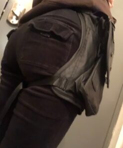 Hebetag Oxford Hiking Waist Pack Motorcycle Drop Leg Bag for Men Women Bike Riding Cycling Tactical Thigh Fanny Pouch Outdoor Travel Fishing Camping Casual Daypack Black #01Black 35 81nuFFQiuVL