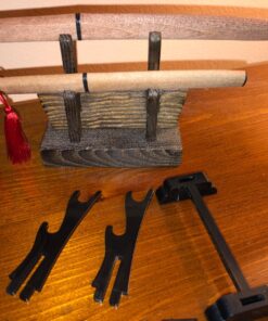 TAKUMITOUBOU Mini Japanese Samurai Sword Letter Opener,8"&6.7" with Stand,310-MAMETACHI 12 81nvu3NRtnL