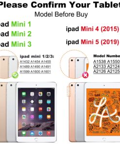 iPad Mini Case, iPad Mini 2 Case, iPad Mini 3 Case, BATYUE Rugged Shockproof Protective Case with 360 Degrees Rotatable Kickstand/Leather Hand Strap for Apple iPad Mini 1st/2nd/3rd Generation (Red) iPad Mini 3rd/2nd/1st Gen 7.9“ Leather Hand Strap (Red) 9 81nwR1gpkL