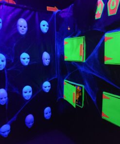 FX Lot of 24 Masks White Plastic Full Face Decorating Craft Halloween School 29 81nwhFMlNIL