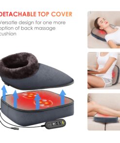 COMFIER Shiatsu Foot Massager with Heat- Kneading Back Massager with Heating Pad, Heated Foot Warmer, Electric Feet Massager Machine for Plantar Fasciitis,Neuropathy,Foot Stress Relief Gray 19 81nwv4JU5tL