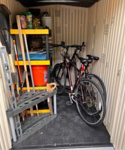 Rubbermaid Plastic Garage Corner Tool Tower Rack, Easy to Assemble, Organizes up to 30 Long-Handled Tools/Rakes/ Brooms/Shovles for Home/House/Outdoor/Sheds Corner Tower 36 81nxMB7cLRL