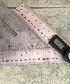 General Tools Digital Angle Finder Ruler #822 - 5" Stainless Steel Woodworking Protractor Tool with Large LCD Display 5-Inch 34 81nyTQqjO6L