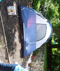 Pacific Pass 2/4/6 Person Family Dome Tent with Removable Rain Fly, Easy Setup for Camp Outdoor Navy Blue 4 Person 43 81nzYe4cpQL