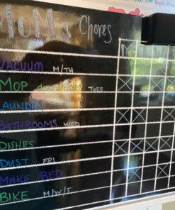 Chore Board | 12x17 Magnetic Dry Erase Chore Chart Reward Chart for Kids and Adults with 4 Dry Erase Markers | Chore Chart for Kids Multiple Kids 12" x 16" Responsibility Chore Chart 22 81nzzDtZg2L