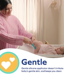 Dr. Talbot's Diaper Cream Brush for Babies - Diaper Rash Cream Applicator with Suction Base and Hygienic Case - Mini Size - Aqua Blue 26 81o05sKiQ4L