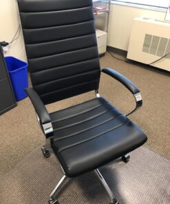 Modway Jive Ribbed High Back Tall Executive Swivel Office Chair With Arms In Black 35 81o0HmDi27L