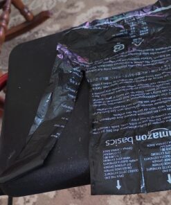 Amazon Basics Standard Dog Poop Bags With Dispenser and Leash Clip, Unscented, 300 Count, 20 Pack of 15, Black, 13 Inch x 9 Inch 15 Count (Pack of 20) 27 81o0IZHySCL