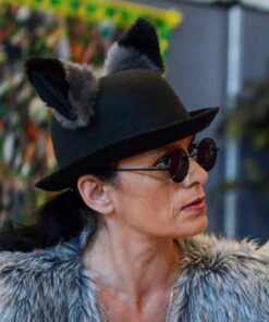 Happylifehere Cat Fox Ears Kitty Costume Halloween Cosplay Fancy Dress Black with gray Kits 22 81o2IUHB L