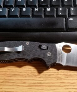 Spyderco Manix 2 XL Folding Knife - Black G-10 Handle with PlainEdge, Full-Flat Grind, CPM S30V Steel Blade and Ball Bearing 56 81o2sI8997L