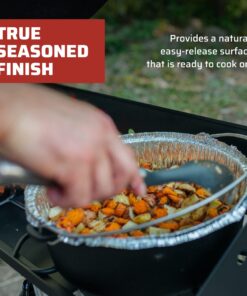 Camp Chef 12 Qt Seasoned Cast Iron Dutch Oven 27 81o3gw18WoL