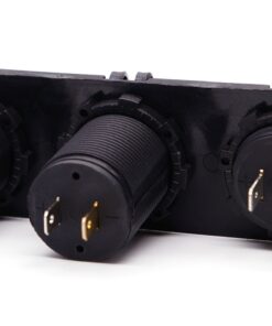 Cllena Triple Function Dual USB Charger + Green LED Voltmeter + 12V Outlet Socket Panel Jack Marine for Digital Devices Mobile Phone Tablet Triple Function-Green 13 81o5n8mdlML