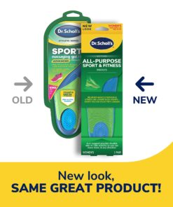 Dr. Scholl's Sport & Fitness All-Purpose Comfort Insoles, Women's, 1 Pair, Trim to Fit Inserts 1 Count (Pack of 1) 1 Pair (Women's 6-10) 20 81o5wL60HL