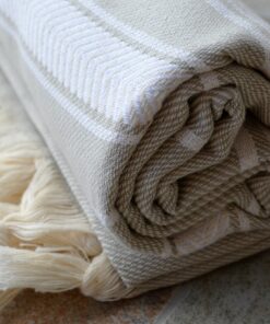 Dandelion - Basic Pattern - 100% Naturally-Dyed Cotton Turkish Towel Peshtemal - 71x39 Inches - Silver Gray 14 81o6qnu6QKL