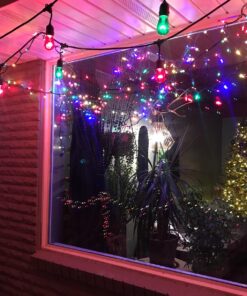 Novelty Lights 25 Pack S14 Outdoor Patio Edison Replacement Bulbs, E26 Medium Base, Multi, 11 Watt 25 Count (Pack of 1) 42 81o93yM JL