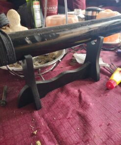 Eforlife 8" Wand Stand Black Wood Mini Samurai Sword Stand Wakizashi Tanto Blade Holder Dagger Dispaly Stand Short Sword Rack 27 81o99yuWJ4L