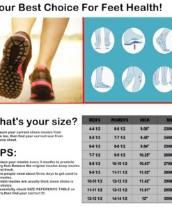 WAKI HOME Orthotics Insoles/Inserts/Pads with Arch Supports for Flat Feet,Plantar Fasciitis,Feet Pain,Pronation,Metatarsal Support for Men and Women Blue US Men 10-10 1/2---Women 12-12 1/2 (11.42")(290MM) 11 81o9vc5ZEiL 1