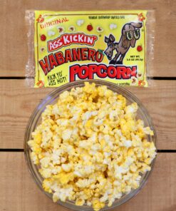 ASS KICKIN' Habanero Microwave Popcorn - 12 Pack - Ultimate Spicy Gourmet Gift - Makes a Great Movie Theater Popcorn or Snack Food - Try if you dare! 8 81oALTWIFSL
