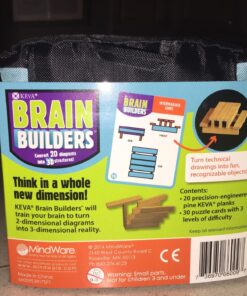 MindWare KEVA Brainbuilders - 3D brain building STEM challenges for boys & girls - Try to build the image - Practice spatial thinking - 20 planks & 30 puzzles 21 81oAt6lCxYL 5