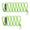 Obcursco PWC Dock Lines Boat Dock Lines 1/2” x (7ft & 14ft), Jet Ski Dock Line Mooring Line Dock Tie Pontoon Accessories for Waverunner, Kayak Tow Line with 316 Stainless Steel Clip (Green & Yellow) Green/Yellow 10 81oBnCql45L