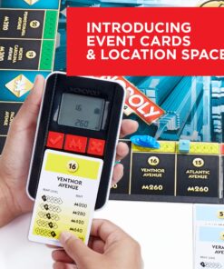 Hasbro Gaming Monopoly Ultimate Banking Edition Board Game for Families and Kids Ages 8 and Up, Electronic Banking Unit (Amazon Exclusive) 34 81oDDHo6PrL