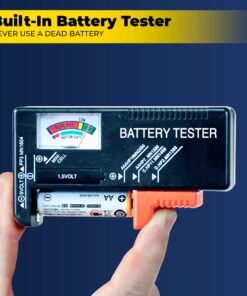 Ontel Battery Daddy - Battery Organizer Storage Case with Tester, Stores & Protects Up to 180 Batteries, Clear Locking Lid, As Seen On TV Original - 180 Batteries 36 81oDbYPBeiL 1