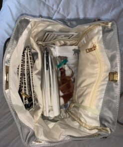 VS VOGSHOW Diaper Bag Backpack, Multifunction Stylish Travel Baby Bag Backpack with Crossbody Strap, Maternity Nappy Bag Gray 74 81oDybW3JfL