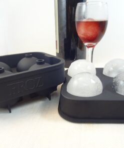 Housewares Solutions Froz Ice Ball Maker – Novelty Food-Grade Silicone Ice Mold Tray With 4 X 4.5cm Ball Capacity 37 81oFV2Tm8YL