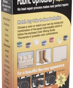 Master Manufacturing Heat Fabric Upholstery Kit, Restores & Repair Burns, Holes, Rips, Tears in Furniture Fibers, Assorted Fabric Upholstery Repair 31 81oGRKzz4aL