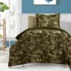 Dream Factory Boys Army Green Desert Camo Comforter Set, Multi, Full Green Geo Camo 38 81oHGcqaa8L