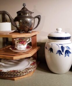 Lipper International 8883 Bamboo Wood 3-Tier Corner Kitchen Storage Shelf, 10" x 10" x 9-1/2" 28 81oIGahJJrL