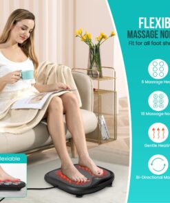Snailax Shiatsu Foot Massager with Heat- Washable Cover Kneading Foot & Back Massager, Heated Foot Warmer, Electric Feet Massager Machine for Plantar Fasciitis,Foot Relief Black SL-593 23 81oIotFGqL