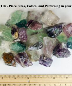 Fantasia Materials: 3 lbs Rainbow Fluorite Rough Stones from China 20 81oLscPZ96L 1