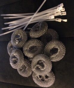 12 Pack of Washing Machine Lint Traps. Comes with 12 Ties. Attach to Your Washer Sink Hose and Allow the Metal Mesh Trap to Filter the Laundry Water. Stainless Steel and Rust Proof. 35 81oMaJfKfUL