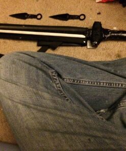 Ace Martial Arts Supply Full Tang Tactical Blade Katana/Ninja Sword/Machete/Throwing Knife, Black, 27-Inch 19 81oNZY7vRyL