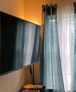 PERLESMITH Full Motion TV Wall Mount for 26-60 Inch TVs, UL-Listed TV Mount with Articulating Arms Swivels Tilt Extension - Wall Mount TV Brackets VESA 400x400 Fits LED LCD OLED 4K TVs Up to 70 lbs 53 81oNsr9Oq L