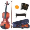 Mendini By Cecilio Violin For Beginners, Kids & Adults - Beginner Kit For Student w/Hard Case, Rosin, Bow - Starter Violins, Wooden Stringed Musical Instruments 4/4 MV300 Antique 8 81oOg 4lFzL 1